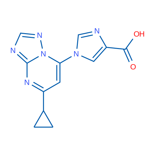 1-(5-Cyclopropyl-[1,2,4]triazolo[1,5-a]pyrimidin-7-yl)-1H-imidazole-4-carboxylic acid 1g