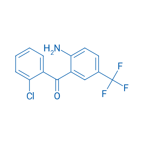 (2-Amino-5-(trifluoromethyl)phenyl)(2-chlorophenyl)methanone 250mg