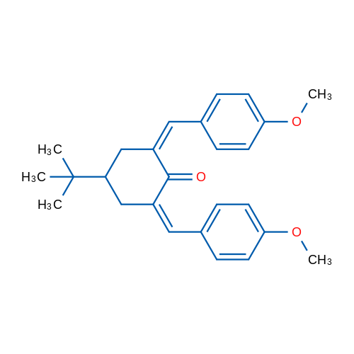 (2Z,6Z)-4-tert-Butyl-2,6-bis[(4-methoxyphenyl)methylidene]cyclohexan-1-one 1g