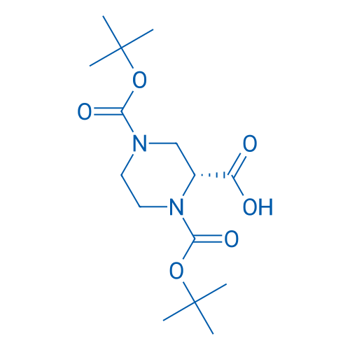 (R)-1,4-Bis(tert-butoxycarbonyl)piperazine-2-carboxylic acid 25g