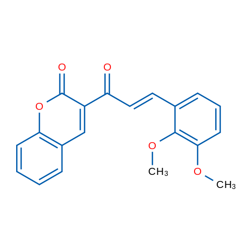 3-[(2E)-3-(2,3-Dimethoxyphenyl)prop-2-enoyl]-2H-chromen-2-one 1g