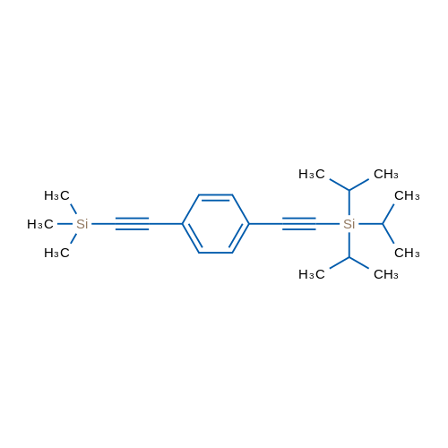 Triisopropyl((4-((trimethylsilyl)ethynyl)phenyl)ethynyl)silane 1g