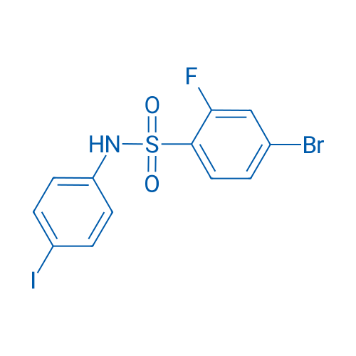 4-Bromo-2-fluoro-N-(4-iodophenyl)-benzenesulfonamide 250mg