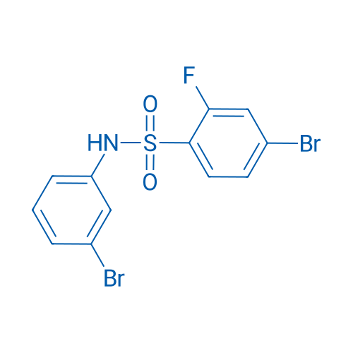 4-Bromo-N-(3-bromophenyl)-2-fluoro-benzenesulfonamide 250mg
