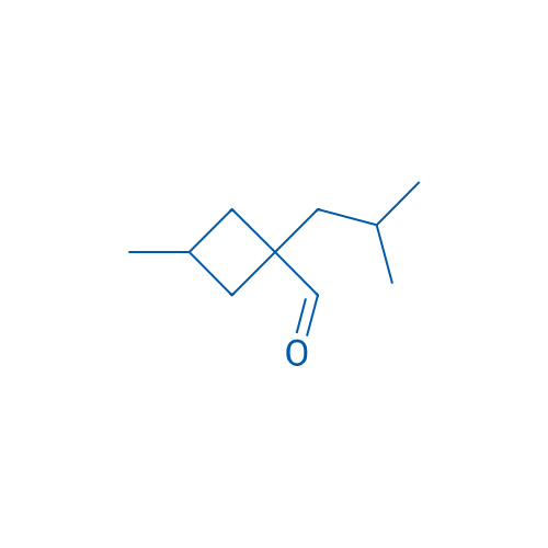 3-methyl-1-(2-methylpropyl)cyclobutane-1-carbaldehyde 250mg