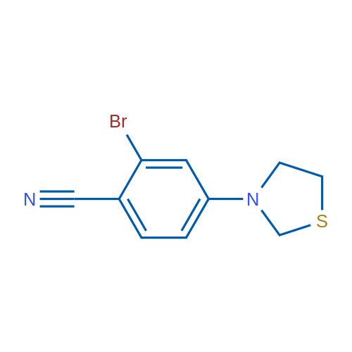 2-Bromo-4-(thiazolidin-3-yl)benzonitrile 1g