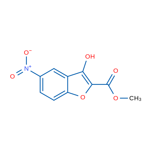 Methyl 3-hydroxy-5-nitrobenzofuran-2-carboxylate 1g