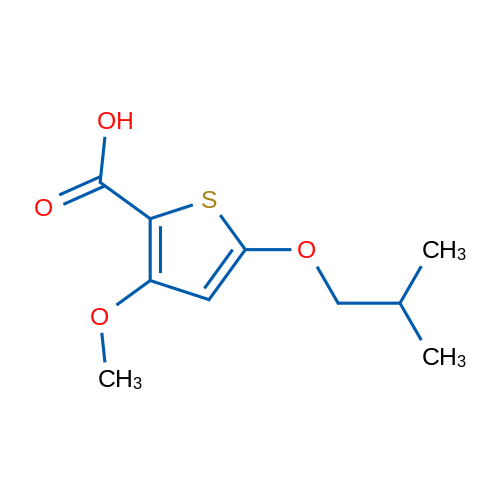 5-Isobutoxy-3-methoxythiophene-2-carboxylic acid 1g