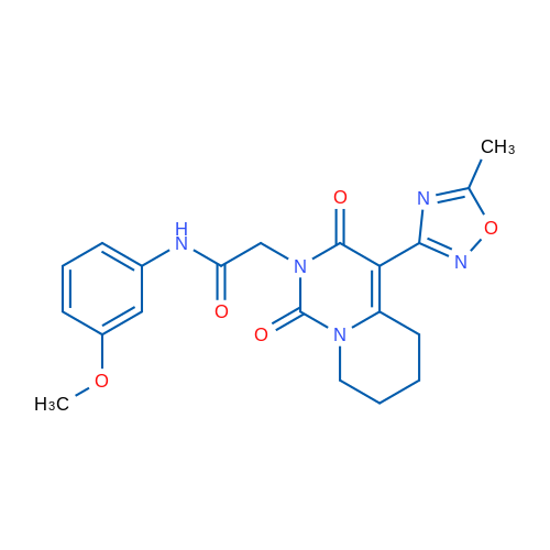 N-(3-Methoxyphenyl)-2-[4-(5-methyl-1,2,4-oxadiazol-3-yl)-1,3-dioxo-1H,2H,3H,5H,6H,7H,8H-pyrido[1,2-c]pyrimidin-2-yl]acetamide 1g