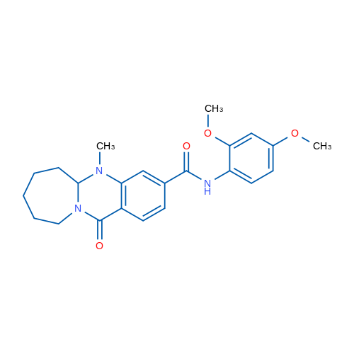 N-(2,4-Dimethoxyphenyl)-5-methyl-12-oxo-5H,5aH,6H,7H,8H,9H,10H,12H-azepino[2,1-b]quinazoline-3-carboxamide 1g