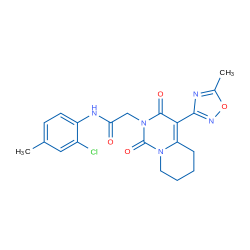 N-(2-Chloro-4-methylphenyl)-2-[4-(5-methyl-1,2,4-oxadiazol-3-yl)-1,3-dioxo-1H,2H,3H,5H,6H,7H,8H-pyrido[1,2-c]pyrimidin-2-yl]acetamide 1g