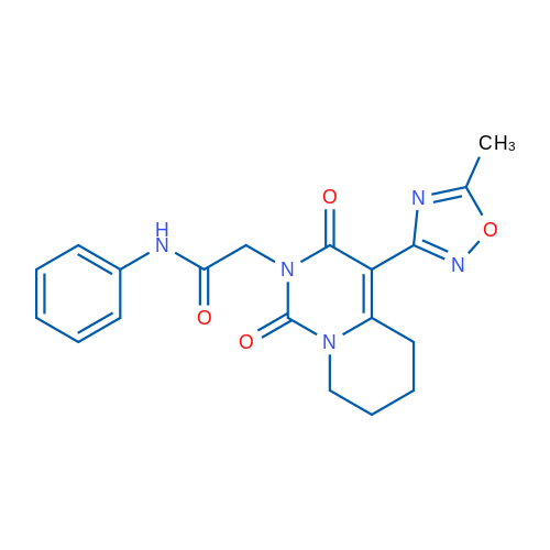 2-[4-(5-Methyl-1,2,4-oxadiazol-3-yl)-1,3-dioxo-1H,2H,3H,5H,6H,7H,8H-pyrido[1,2-c]pyrimidin-2-yl]-N-phenylacetamide 1g