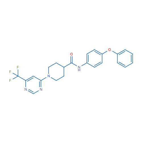 N-(4-Phenoxyphenyl)-1-[6-(trifluoromethyl)pyrimidin-4-yl]piperidine-4-carboxamide 1g