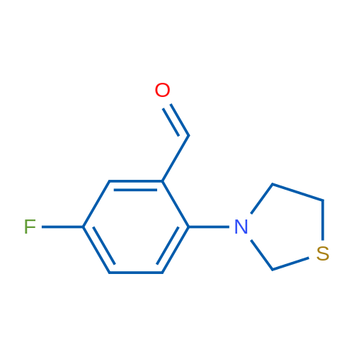 5-Fluoro-2-(thiazolidin-3-yl)benzaldehyde 1g