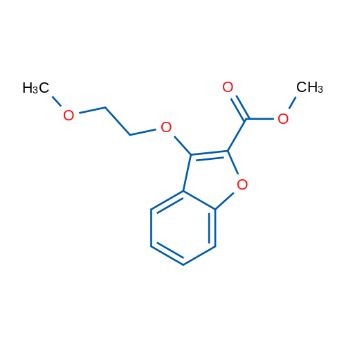 Methyl 3-(2-methoxyethoxy)benzofuran-2-carboxylate 1g