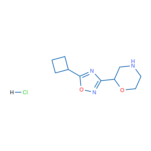 2-(5-cyclobutyl-1,2,4-oxadiazol-3-yl)morpholine hydrochloride 1g