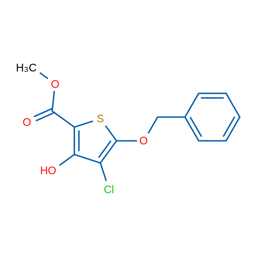 Methyl 5-(benzyloxy)-4-chloro-3-hydroxythiophene-2-carboxylate 1g