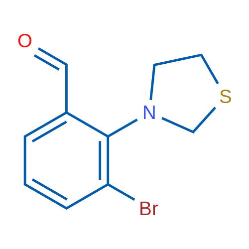 3-Bromo-2-(thiazolidin-3-yl)benzaldehyde 1g