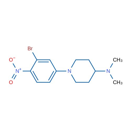 1-(3-Bromo-4-nitrophenyl)-N,N-dimethylpiperidin-4-amine 1g