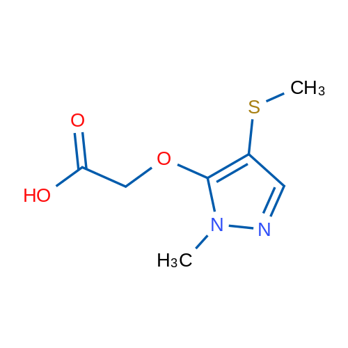 2-((1-Methyl-4-(methylthio)-1H-pyrazol-5-yl)oxy)acetic acid 1g