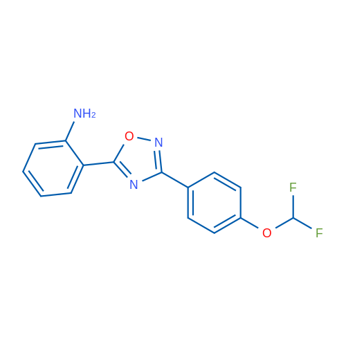 2-(3-(4-(Difluoromethoxy)phenyl)-1,2,4-oxadiazol-5-yl)aniline 1g