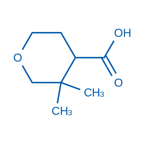 2H-Pyran-4-carboxylic acid, tetrahydro-3,3-dimethyl- 50mg