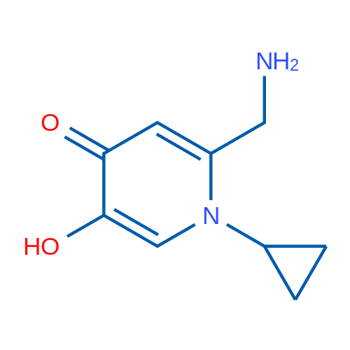 2-(Aminomethyl)-1-cyclopropyl-5-hydroxy-1,4-dihydropyridin-4-one 1g