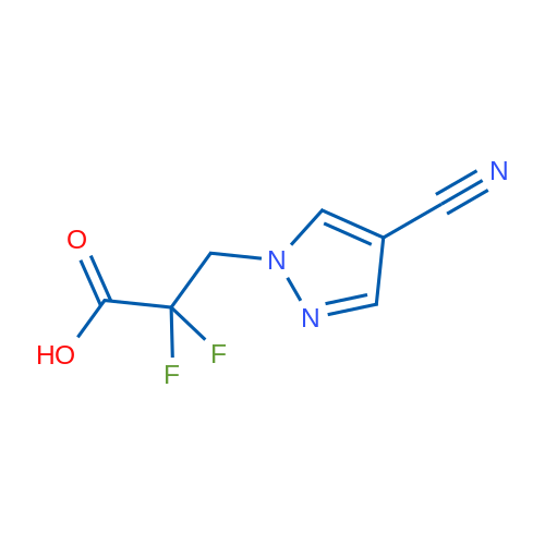 3-(4-Cyano-1H-pyrazol-1-yl)-2,2-difluoropropanoic acid 1g