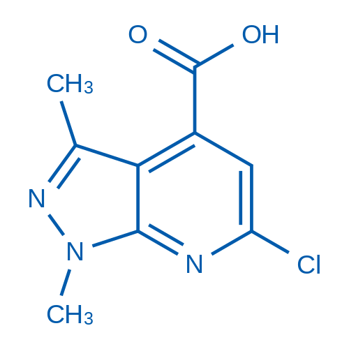 6-Chloro-1,3-dimethyl-1H-pyrazolo[3,4-b]pyridine-4-carboxylic acid 100mg