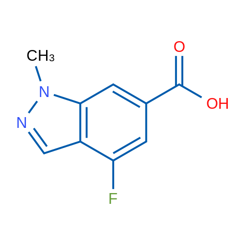 4-Fluoro-1-methyl-1H-indazole-6-carboxylic acid 250mg