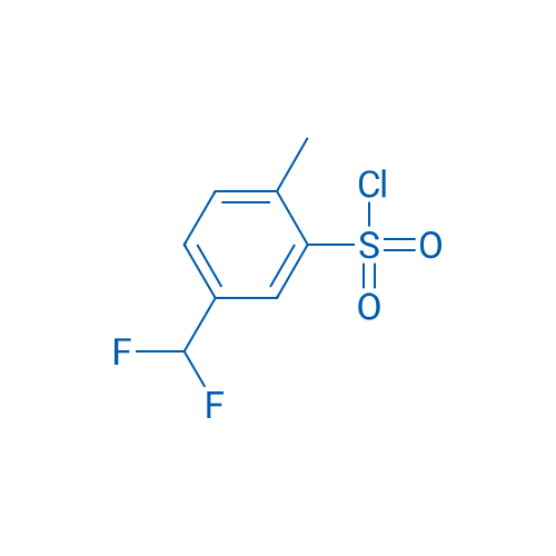 5-(Difluoromethyl)-2-methylbenzene-1-sulfonyl chloride 1g