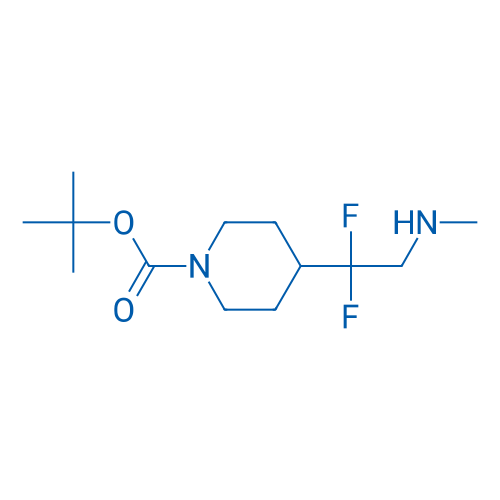 tert-Butyl 4-[1,1-difluoro-2-(methylamino)ethyl]piperidine-1-carboxylate 100mg