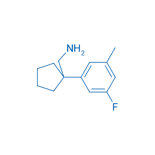 (1-(3-Fluoro-5-methylphenyl)cyclopentyl)methanamine 250mg