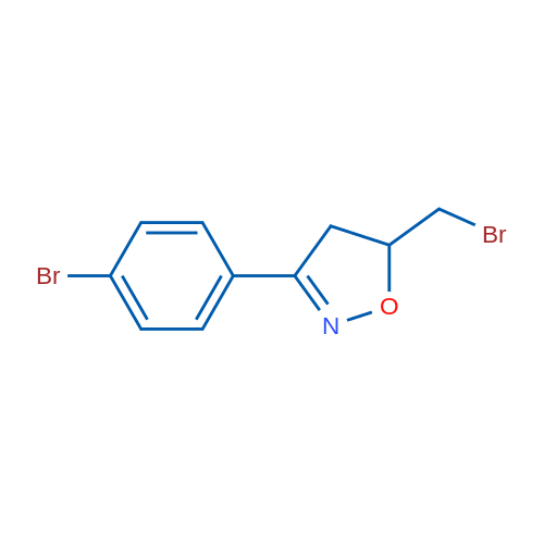 5-(Bromomethyl)-3-(4-bromophenyl)-4,5-dihydroisoxazole 1g