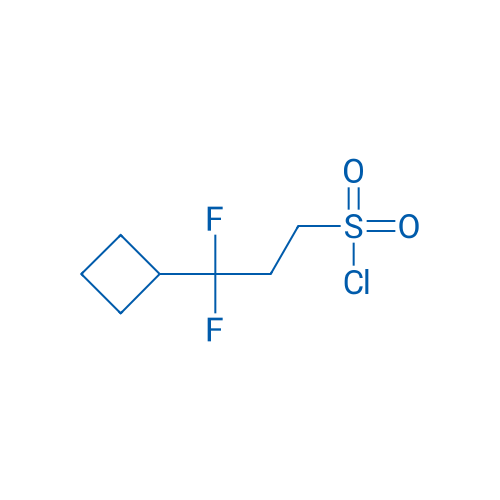 3-Cyclobutyl-3,3-difluoropropane-1-sulfonyl chloride 1g