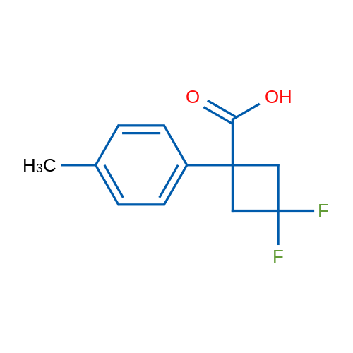 3,3-Difluoro-1-(4-methylphenyl)cyclobutane-1-carboxylic acid 1g
