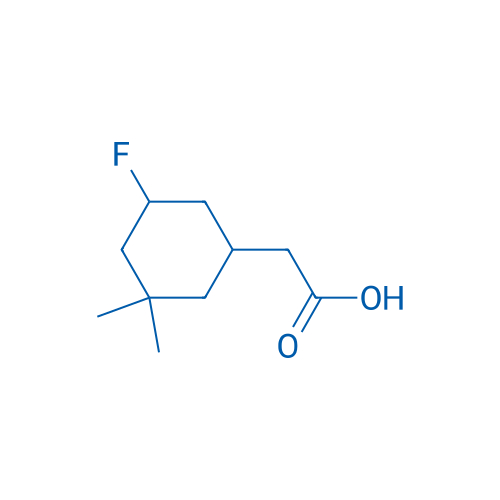 2-(5-Fluoro-3,3-dimethylcyclohexyl)acetic acid 100mg