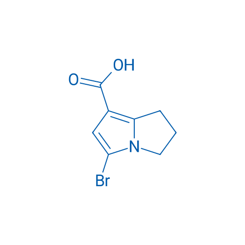 5-Bromo-2,3-dihydro-1H-pyrrolizine-7-carboxylic acid 50mg