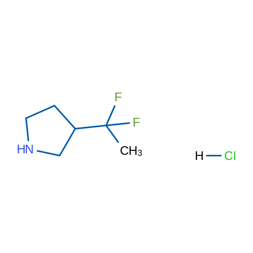 3-(1,1-Difluoroethyl)pyrrolidine hydrochloride 1g