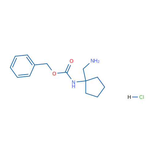 Benzyl (1-(aminomethyl)cyclopentyl)carbamate hydrochloride 250mg