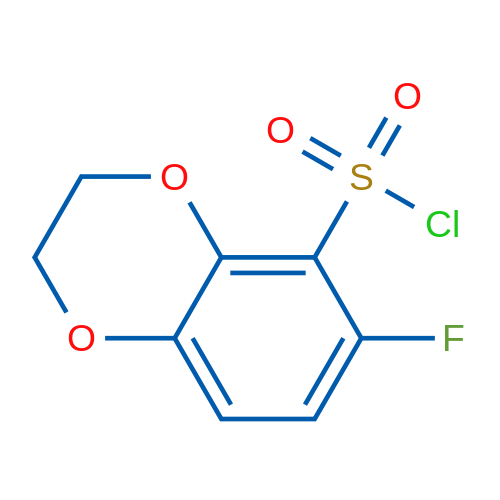6-Fluoro-2,3-dihydro-1,4-benzodioxine-5-sulfonyl chloride 1g
