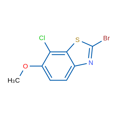 2-Bromo-7-chloro-6-methoxybenzo[d]thiazole 1g