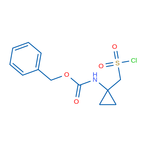 Benzyl N-{1-[(chlorosulfonyl)methyl]cyclopropyl}carbamate 1g