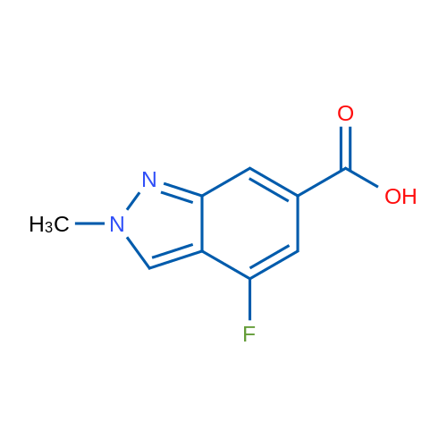 4-Fluoro-2-methyl-2H-indazole-6-carboxylic acid 1g