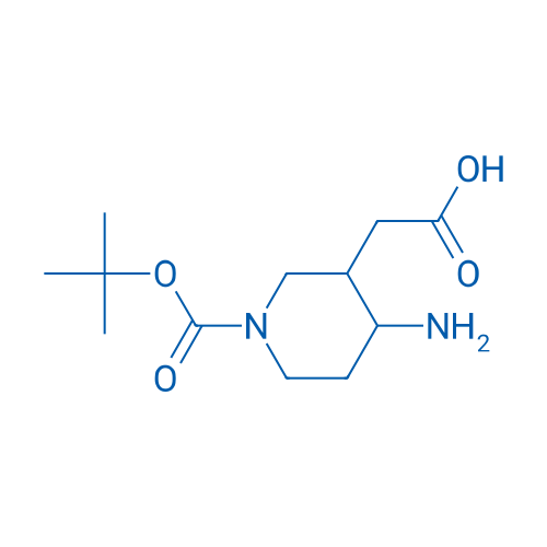 2-(4-Amino-1-(tert-butoxycarbonyl)piperidin-3-yl)acetic acid 1g