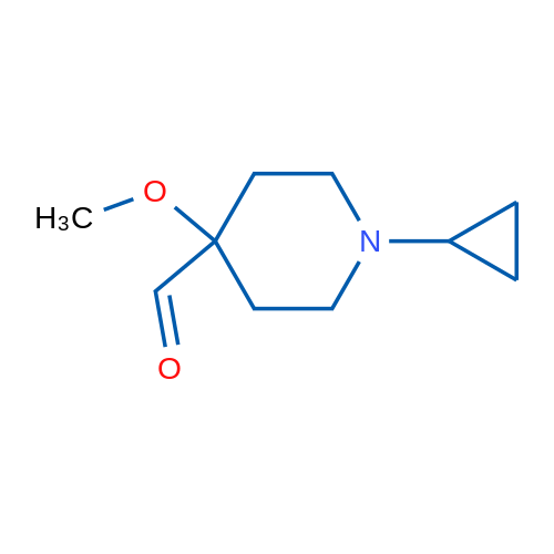 1-Cyclopropyl-4-methoxypiperidine-4-carbaldehyde 1g