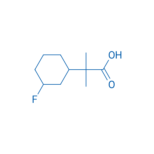 2-(3-Fluorocyclohexyl)-2-methylpropanoic acid 100mg