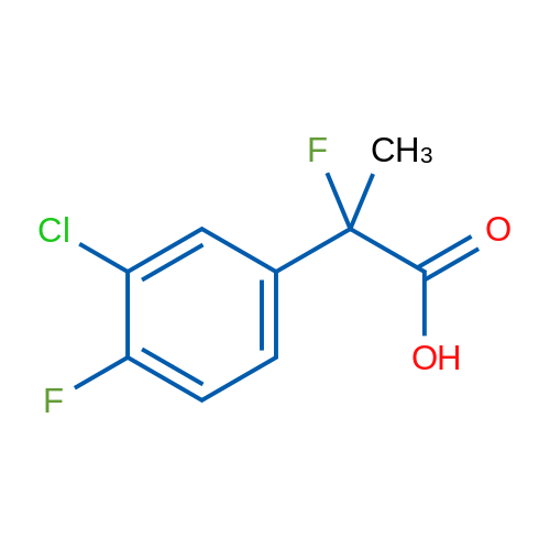 2-(3-Chloro-4-fluorophenyl)-2-fluoropropanoic acid 1g