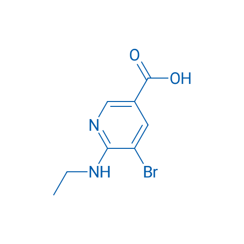 5-Bromo-6-(ethylamino)nicotinic acid 1g
