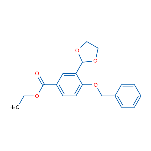 Ethyl 4-(benzyloxy)-3-(1,3-dioxolan-2-yl)benzoate 1g
